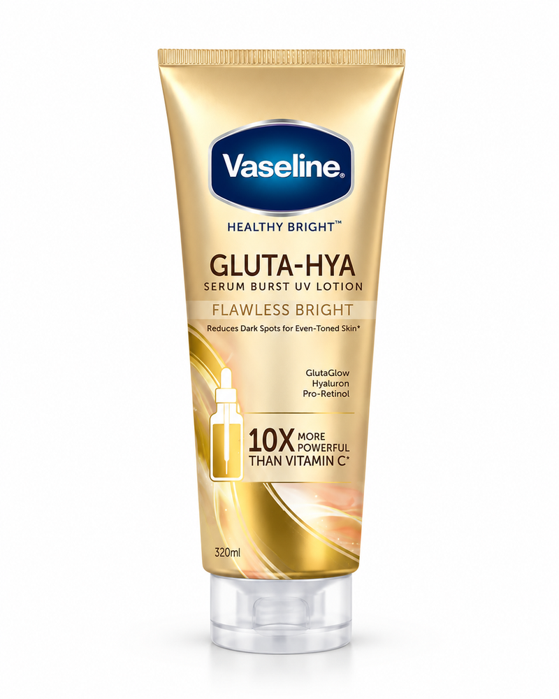 Vaseline Gluta Hya Serum Burst Lotion Flawless Tone